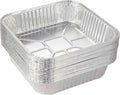 25pack- 8 x 8 Aluminum foil Pans Disposable Heavy Duty Square baking Cake Pan, Cooking Tins Homemade Breads Oven Pans,Foil Pan, Baking pan Roasting