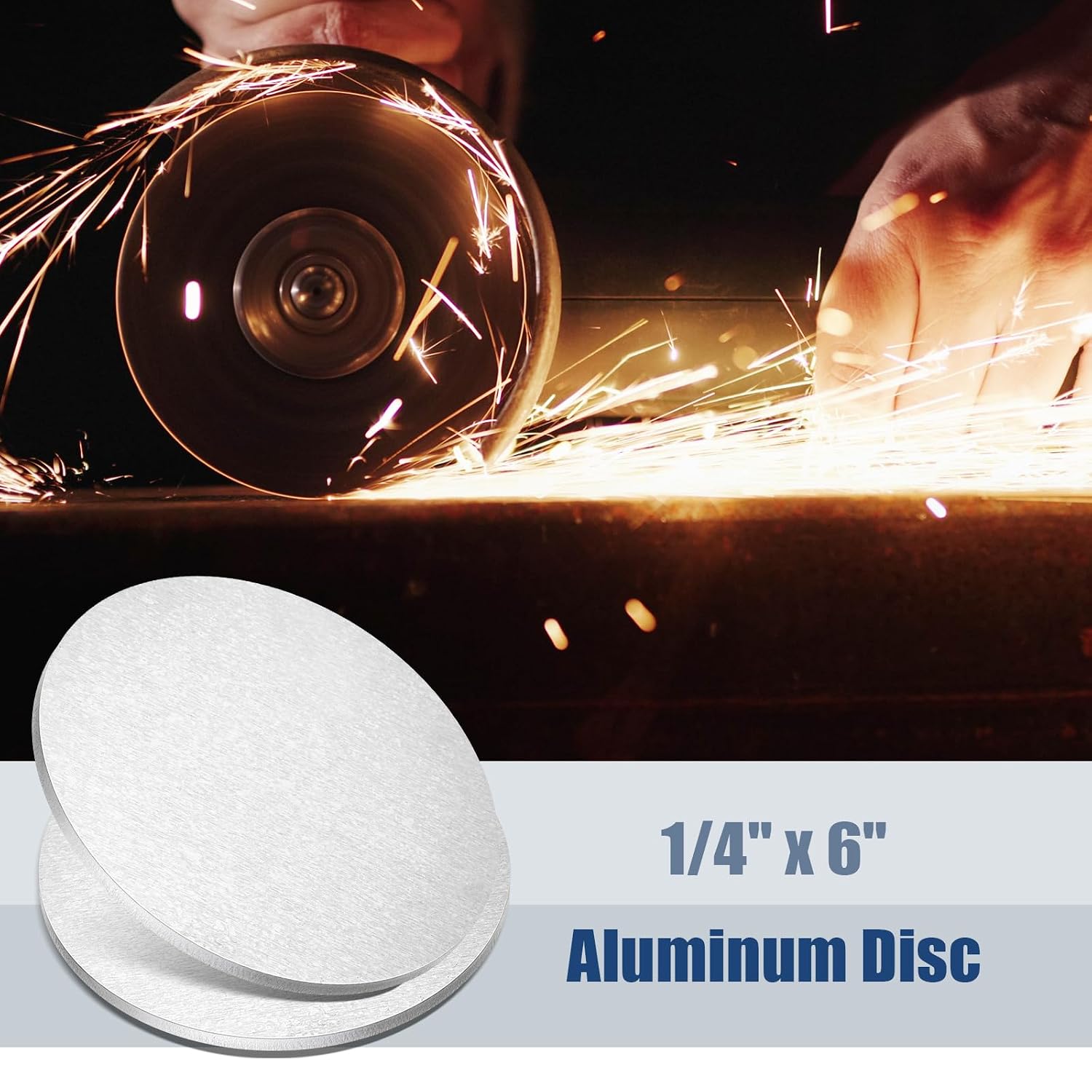 4 Pcs 1/8" X 4" Aluminum Disc Round Aluminum Sheets and Plates, 6061