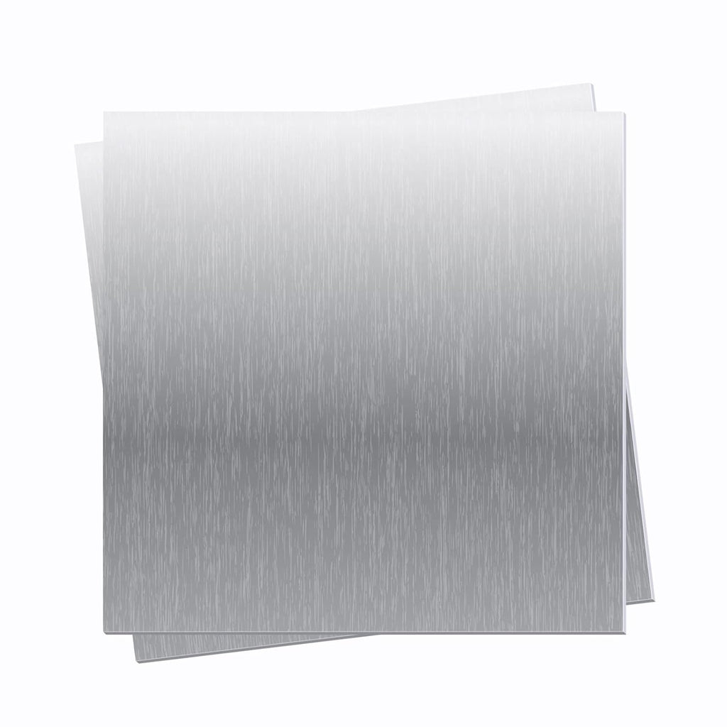 2 Pieces 6061 T651 Aluminum Sheet Metal 6X 6x0.02(24Gauge) Inch Rectangle Metal Plate, 0.5mm Aluminum Sheet, Plate for Crafting, Industry