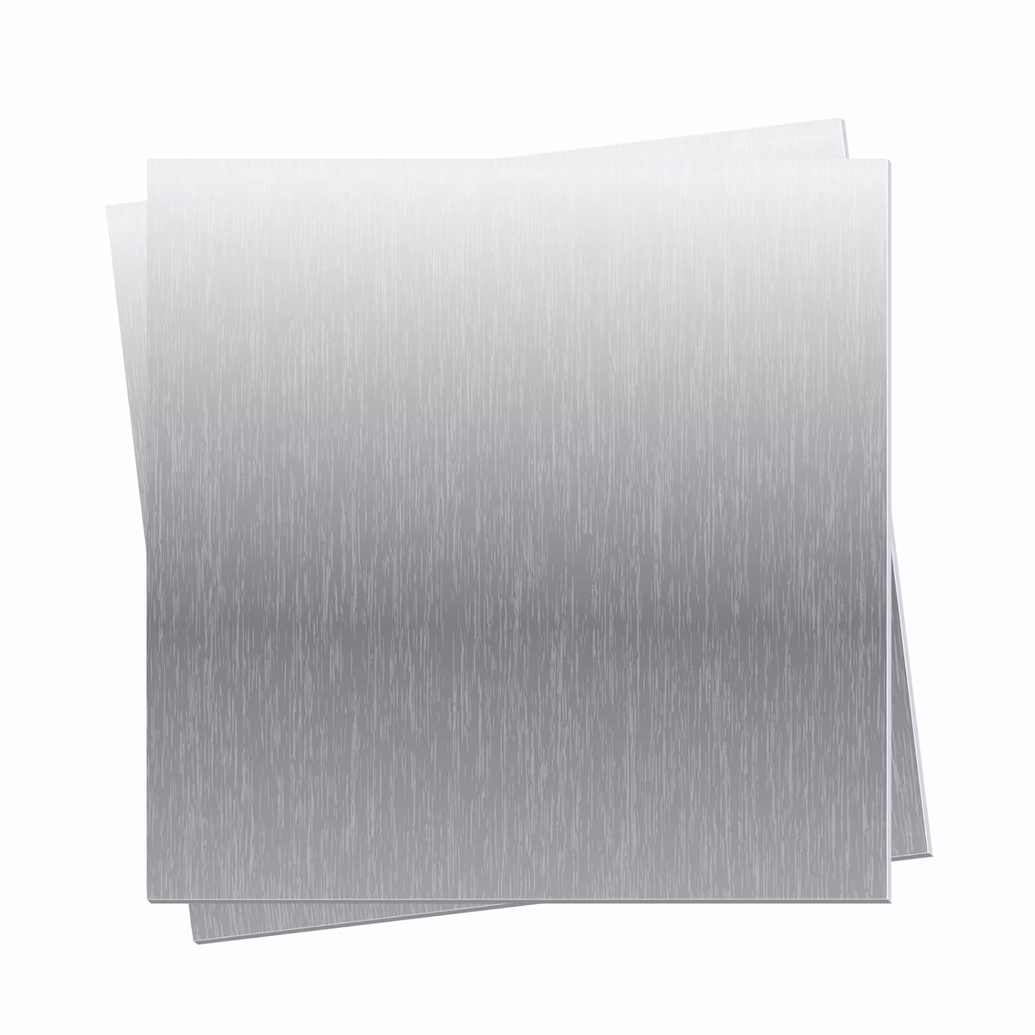 2 Pieces 6061 T651 Aluminum Sheet Metal 6X 6x0.02(24Gauge) Inch Rectangle Metal Plate, 0.5mm Aluminum Sheet, Plate for Crafting, Industry