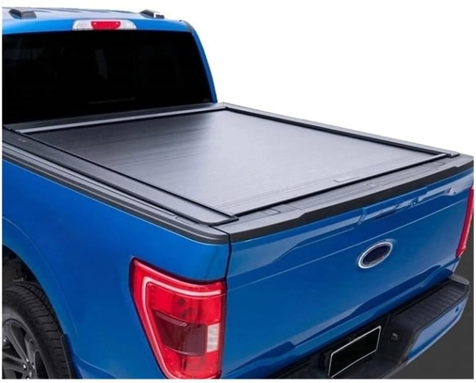 Roll-Up Retractable Roller Tonneau Compatible with BYD Shark Silverado Pickup Truck – Aluminum Alloy Automatic Truck Bed Lid(Electric)