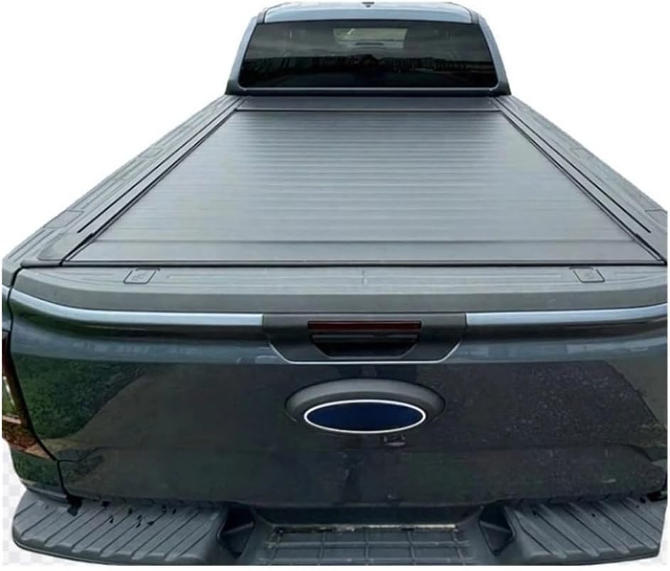Roll-Up Retractable Roller Tonneau Compatible with BYD Shark Silverado Pickup Truck – Aluminum Alloy Automatic Truck Bed Lid(Electric)
