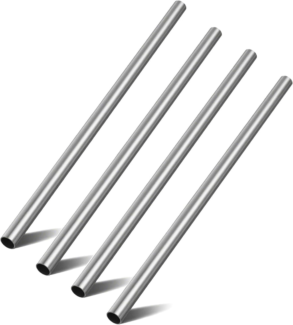 4 Pack 1" OD 304 Stainless Steel Pipe,20 Inch Length Thickened Metal Tubing,1.5mm Wall Thickness,1 Inch Stainless Steel Tube (4, 20 inch)