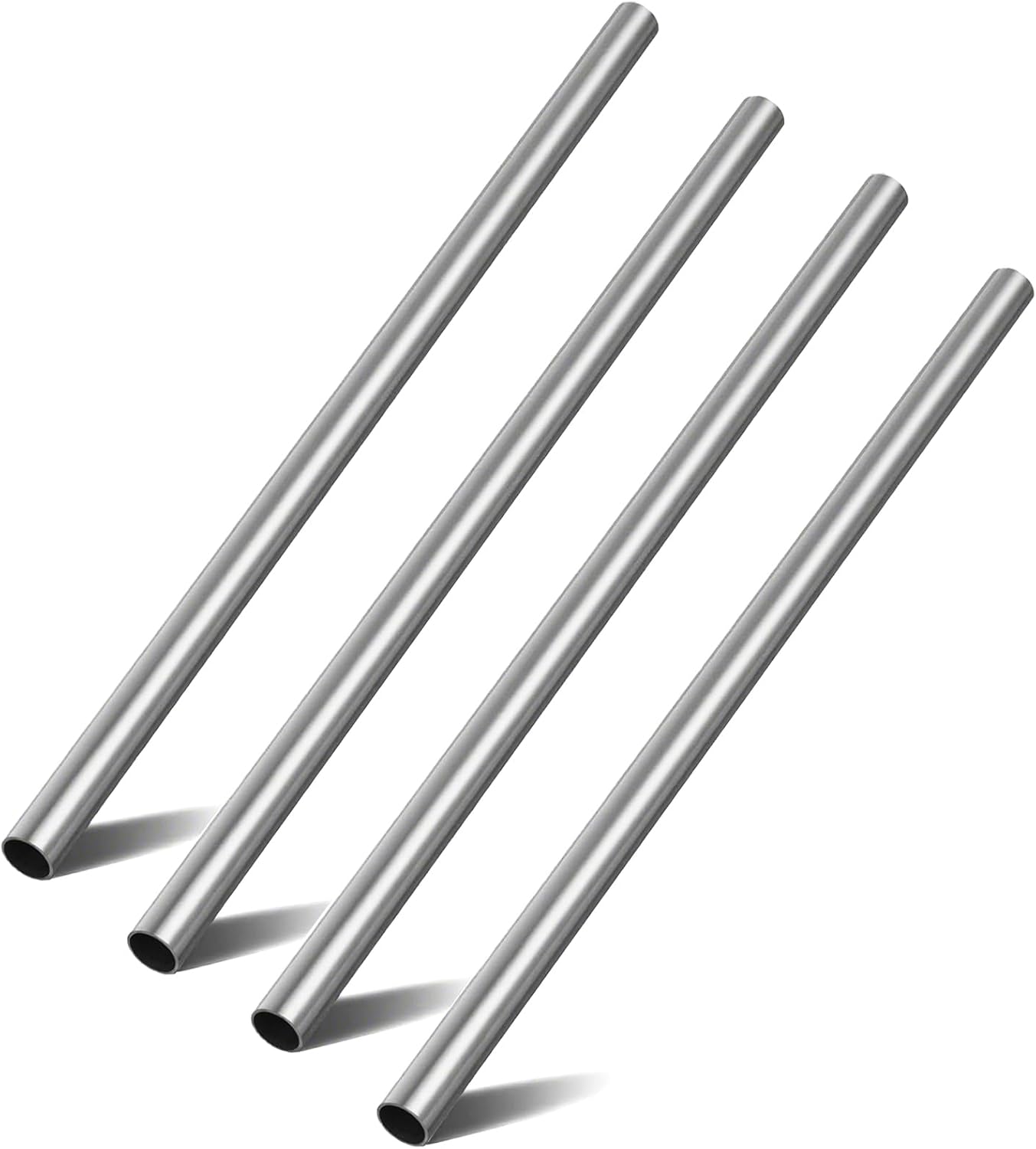 4 Pack 1" OD 304 Stainless Steel Pipe,20 Inch Length Thickened Metal Tubing,1.5mm Wall Thickness,1 Inch Stainless Steel Tube (4, 20 inch)